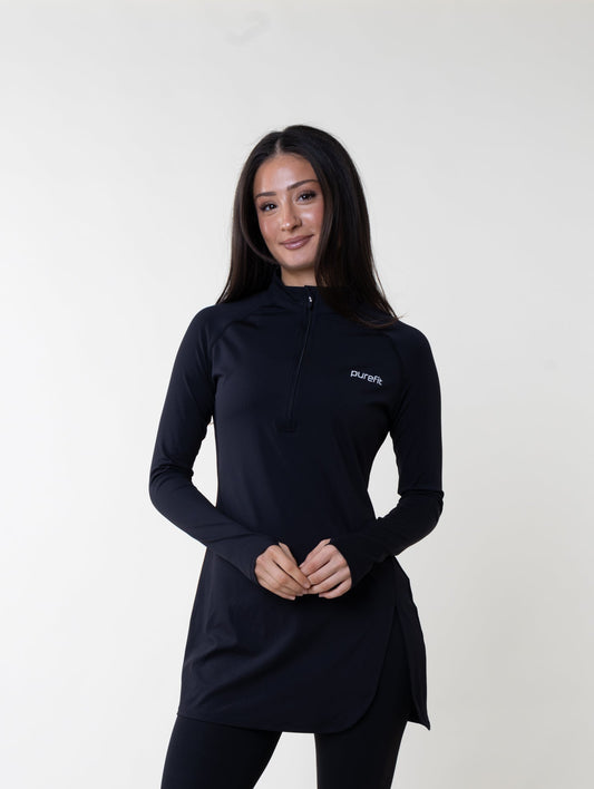 Long Sleeve Zip Top
